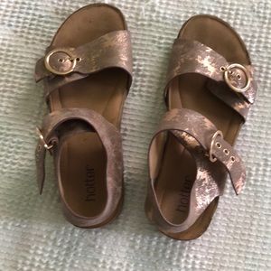 Rose gold sandals